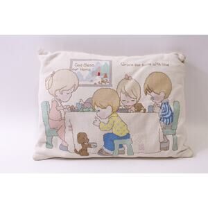 Precious Moments, Throw Pillow, Togetherness, Cross Stitch, ~ 251120-WH 1404